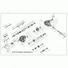 Z17VAA87/E87/X87 RZR 900 50/55 INCH ALL OPTIONS Главные внутренности КПП
