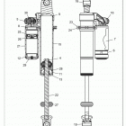 Z17VAA87/E87/X87 RZR 900 50/55 INCH ALL OPTIONS Suspension, rear shock internals