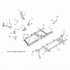 Z17VBE99AR/AL RZR 1000 60 INCH PS Chassis, main frame mounts