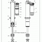 Z17VBE99AR/AL RZR 1000 60 INCH PS Suspension, front shock internals