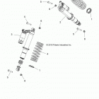 Z17VBE99AR/AL RZR 1000 60 INCH PS Задний аммортизатор