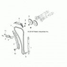 Z17VFE99AM/AW/LW/M99AB RZR XP 4 1000 Engine, cam chain and tensioner