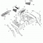 Z17VFE99AM/AW/LW/M99AB RZR XP 4 1000 Корпус, задняя стойка и крылья
