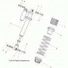 Z17VFE99AM/AW/LW/M99AB RZR XP 4 1000 Suspension, front shock mounting