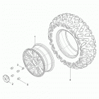 Z17VFE99AM/AW/LW/M99AB RZR XP 4 1000 Колеса перед