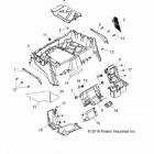 Z17VHA57A2/E57AU RZR 570 Корпус, задняя стойка и крылья