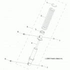 Z17YAV17A2/A5/N2/N5 RZR 170 Подвеска, амортизатор, передняя