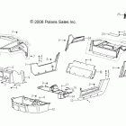 A09VA17AA/AD RANGER RZR 170 Body, hood, bumpers, panels, floor and rack