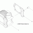 A09VA17AA/AD RANGER RZR 170 Головка цилиндра двигателя