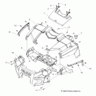 R09HH68/HY68 RANGER 4X4 700 EFI ALL OPTIONS Body, hood and front fascia