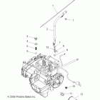 R09RF68AF/AR/AZ RANGER 6X6 700 EFI Двигатель, масляный фильтр и измерительный щуп