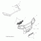 R09VH76 RANGER RZR 800 EFI ALL OPTIONS Body, front bumper