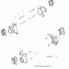 R09VH76 RANGER RZR 800 EFI ALL OPTIONS Тормоза, суппорт