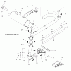 R09VH76 RANGER RZR 800 EFI ALL OPTIONS Двигатель, выхлопная система