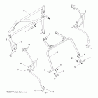 R09VH76 RANGER RZR 800 EFI ALL OPTIONS Шасси, каркас кабины и боковые стержни