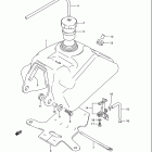 LT160E Quad Runner 1989-1992 ТОПЛИВНЫЙ БАК