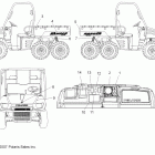 R08RF68AD/AF/AZ RANGER 6X6 700 EFI Наклейки