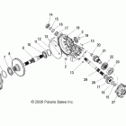 R08RF68AD/AF/AZ RANGER 6X6 700 EFI Drive train, mid gearcase