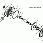 R08RF68AD/AF/AZ RANGER 6X6 700 EFI Drive train, rear gearcase