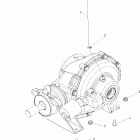 R08RH50AF/AR/AT RANGER 4X4 500 EFI Drive train, rear gearcase mounting