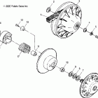R08RH50AF/AR/AT RANGER 4X4 500 EFI Вторичная муфта сцепления