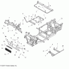 R08RH68 RANGER 4X4 700 EFI/XP ALL OPTIONS Chassis, frame and front bumper