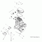 R08RH68 RANGER 4X4 700 EFI/XP ALL OPTIONS Engine, throttle body mounting