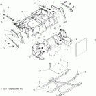 R08VH76AD/AG RANGER RZR 800 EFI Fenders and rack, rear