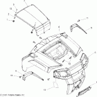 R08VH76AD/AG RANGER RZR 800 EFI Hood / body work, front