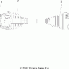R08VH76AD/AG RANGER RZR 800 EFI Shaft, half, rear