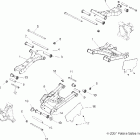 R08VH76AD/AG RANGER RZR 800 EFI Подвеска задняя