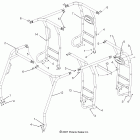 R08WH68AG/AH/AK/AR RANGER 4X4 700 EFI CREW Chassis, cab frame