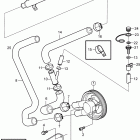 4.3GXi-E Seawater pump and hoses, early