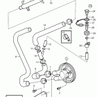 5.0GL-E Seawater pump and hoses, later
