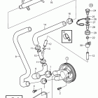 5.0OSi-E Seawater pump and hoses, later