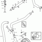 5.7GXiE-J Seawater pump and hoses