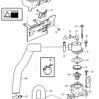 5.7GXiI-D Circulation pump and thermostat housing, v-drive with fr...
