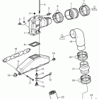 5.7OSiE-300-JF Exhaust, short risers