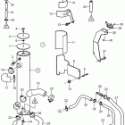 8.1GXiI-E Heat exchanger, inboard with freshwater cooling