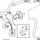 8.1Gi-BF Seawater pump and hoses, sterndrive with freshwater cool...