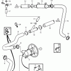 8.1Gi-DF Seawater pump and hoses, sterndrive with freshwater cool...