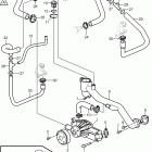 8.1GiC-400-J Circulation pump and thermostat housing
