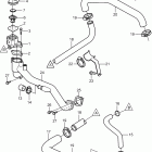 8.1GiI-G Circulation pump and thermostat housing, v-drive with fr...