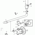 8.1GiI-H Seawater pump and hoses, inboard with freshwater cooling