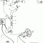 8.1OSi-A Seawater pump and hoses, sterndrive with freshwater cool...