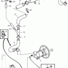 8.1OSi-BF Seawater pump and hoses, sterndrive with freshwater cool...