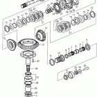 130SR-B Upper gear unit, sail boat drive unit 130s, 130sr, compo...