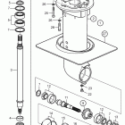 150S-B Lower gear unit sail boat drive unit 150s, 150sr