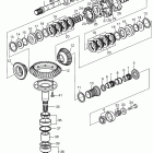150SR-B Upper gear unit sail boat drive unit 150s, 150sr, compon...