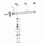 230A Camshaft and valve mechanism: b